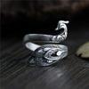 Accessories Ring Sewing Accessories Thimble Ring Peacock Fish Phoenix Knitting Loop Crochet Ring
