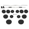VidaXL Dumbbell and Barbell Set with Plates 60 Kg, Dumbbells, Physical Training Equipment, Set of 3145025
