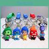 Adorable 2024 Movie Inside Out Keychain With Cute Amy Bobby Dr. Sadness Silicone Keyring For Men And Women