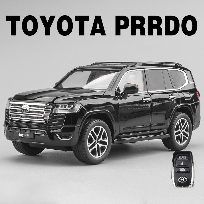 1:24 Toyota LAND CRUISER PRADO Управление ключом Сплав Модель автомобиля Звук и свет Оттянуть Назад Детская игрушка Коллекционные предметы Подарок на день рождения