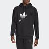 Adidas Originals Trefoil Bld Ft Hoodie Casual Print Long Sleeve Sweatshirt Men Tops Black HG6331