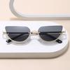 Солнцезащитные очки женские в европейско-американском стиле, форма «кошачий глаз», полуободковые, мужские для вождения, походов, женские солнцезащитные очки