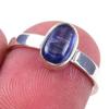 Натуральный кианит, драгоценный камень, ручная работа, кольцо из стерлингового серебра 925 пробы, размер 6 G6f31