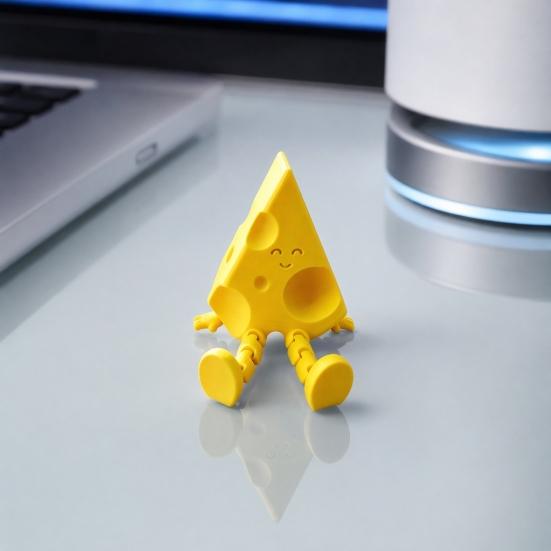 Сырное украшение Yousheng, с шарнирным соединением, 3D-печатная настольная игрушка, антропоморфное украшение-антистресс