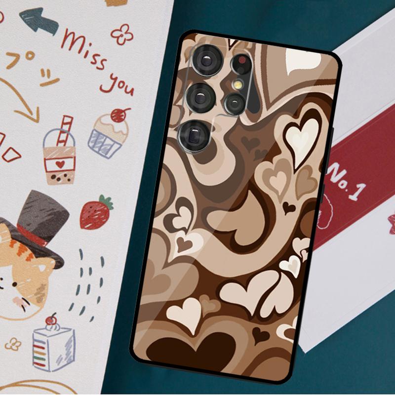 Чехол для телефона Flower Power Deformed love для Samsung Galaxy S23 S21 S22 Ultra S8 S9 S10 Note 10 Plus S20 FE Cover Funda