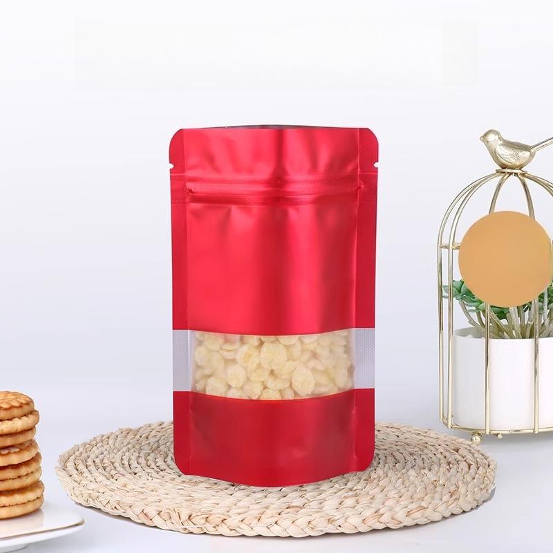 Окно Независимый Пакет из Алюминиевой Фольги с Запайкой, Цветной Влагостойкий и Светонепроницаемый Пакет для Упаковки Цветочного Чая и Орехов, Пакеты для Запайки Конфет и Снеков