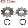 420# 20MM Front Engine Sprocket Sprocket for 50-125cc Motorcycle Pit Dirt Bike ATV Go Kart Quad 10 11 12 13 14 15 16 17 18 19T