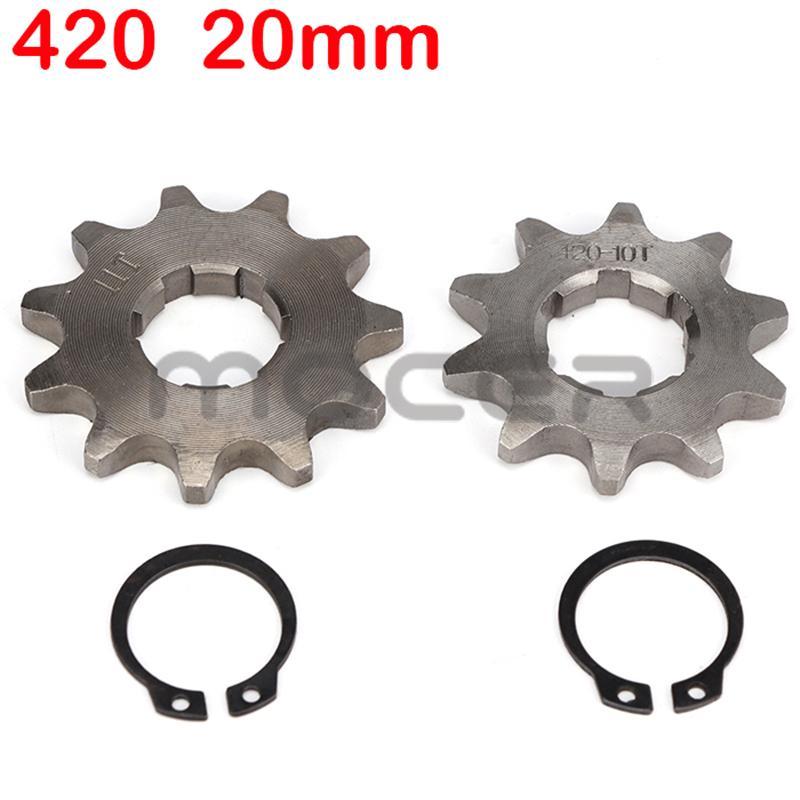 420# 20MM Front Engine Sprocket Sprocket for 50-125cc Motorcycle Pit Dirt Bike ATV Go Kart Quad 10 11 12 13 14 15 16 17 18 19T