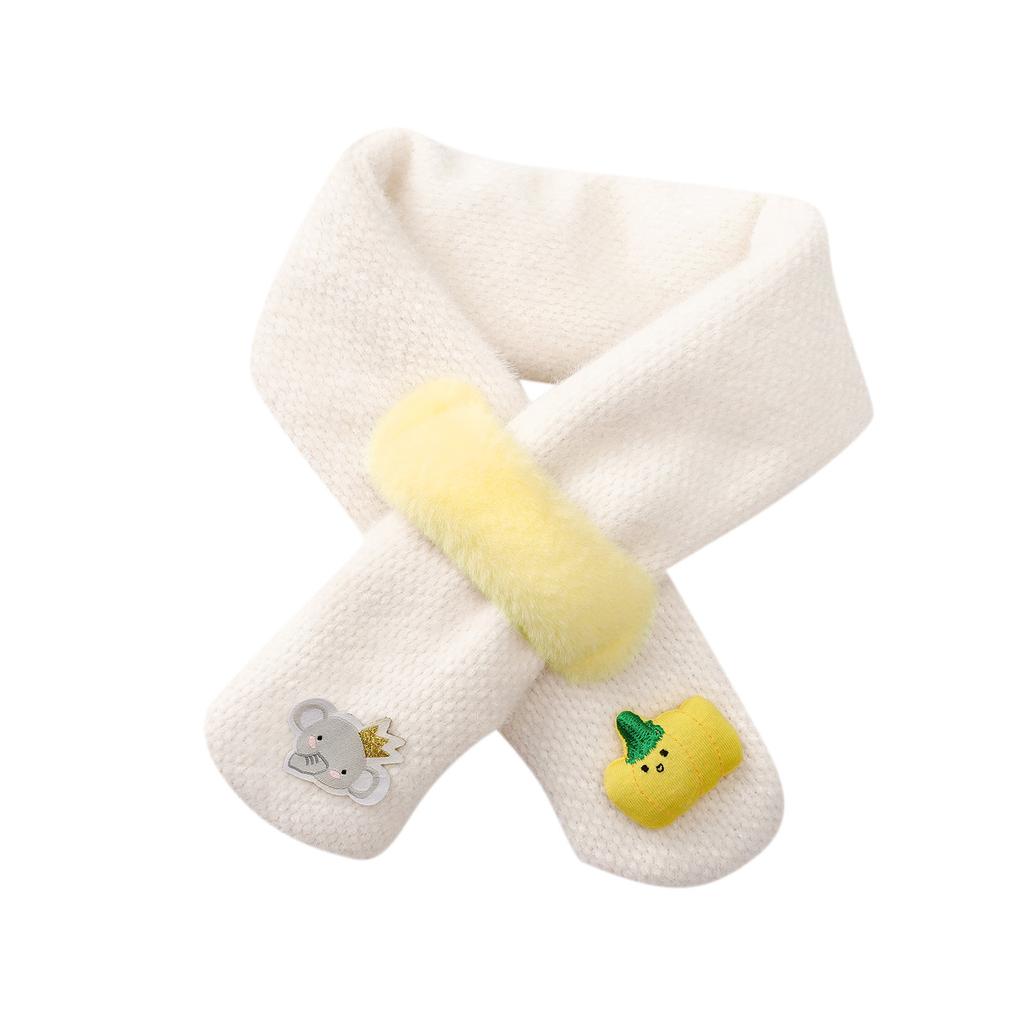 Детский зимний милый шарф, теплый шарф, утеплитель для шеи для малышей, мальчиков и девочек