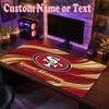 San Francisco 49ers Customized Name Text Mouse Pad, Large Desk Mouse Mat Personalized Home Office Present