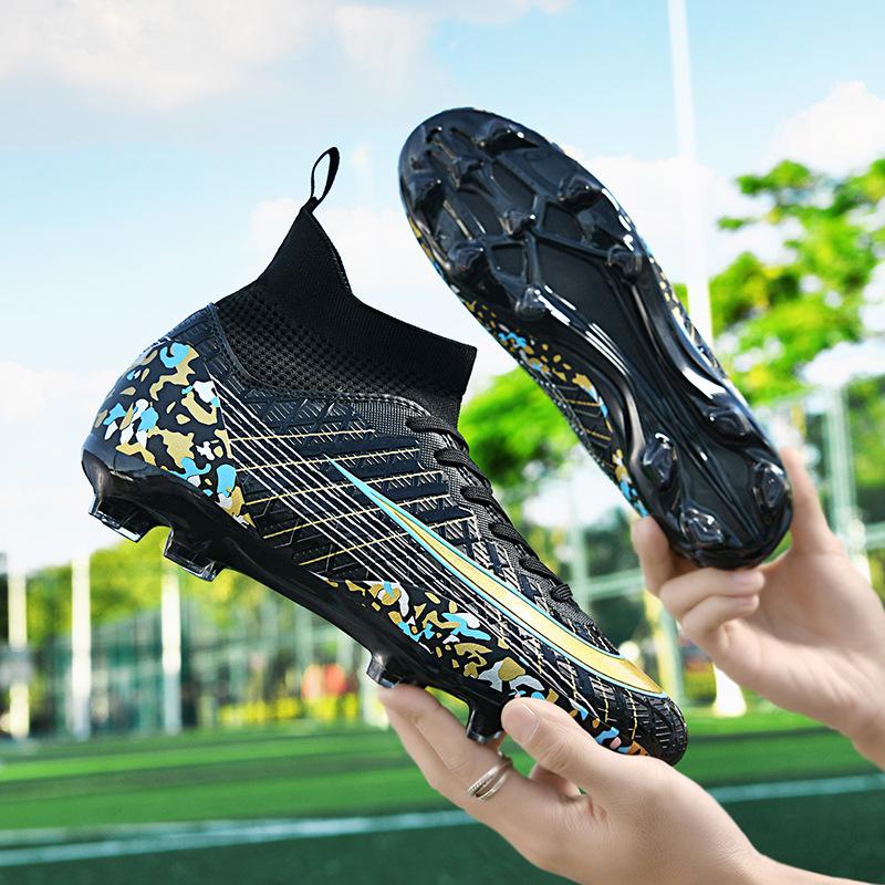 Футбольные бутсы мужские с низким верхом, бесшовные, с плетеным ворсом, для молодежи, с шипами, искусственные тренировочные бутсы