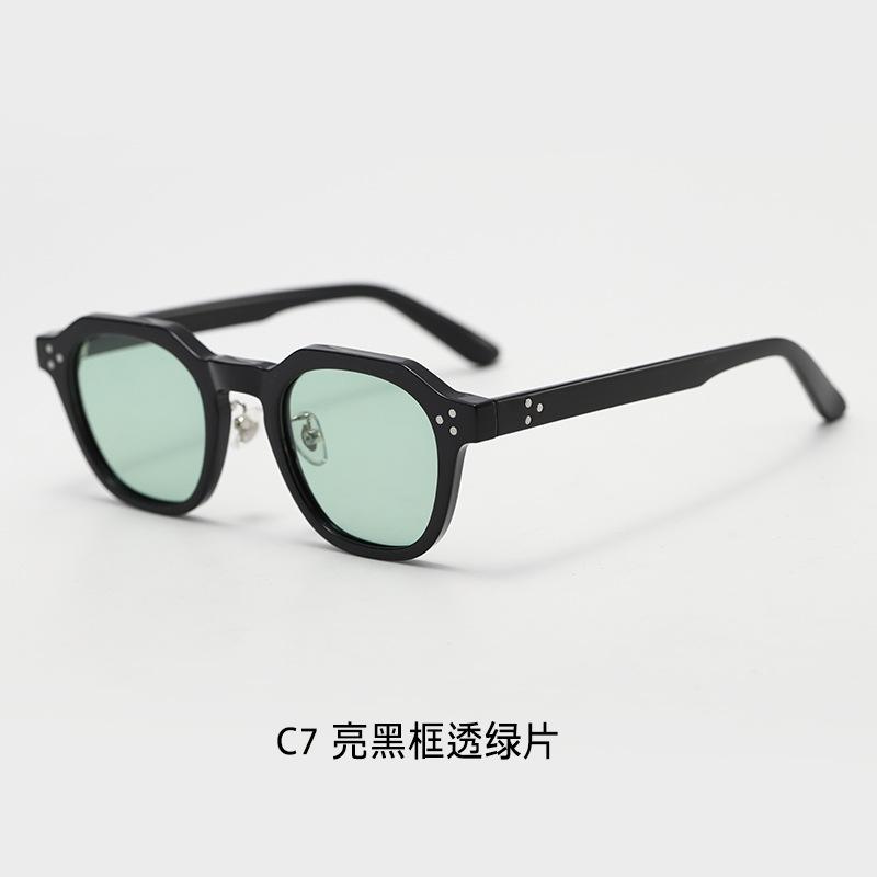 Vintage American style TR90Unique Punk Style Polygonal Polarized Sunglasses for Men, Street Style Trendy Sunglasses for Women