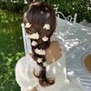 Mini Orchid Flower Hair Clip Cloth Bangs Clip Sweet Fairy Duckbill Clip  Summer