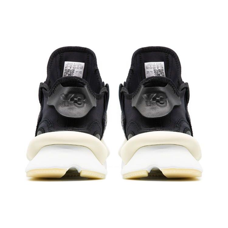 adidas Y-3 Kaiwa Черные Кремово-Белые Кроссовки Унисекс Core-White HR1952