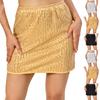 Women's Sequined Bodycon Skirt, Sexy High-waisted Midi Skirt For Nightclubs, Parties, And Stage Performances.