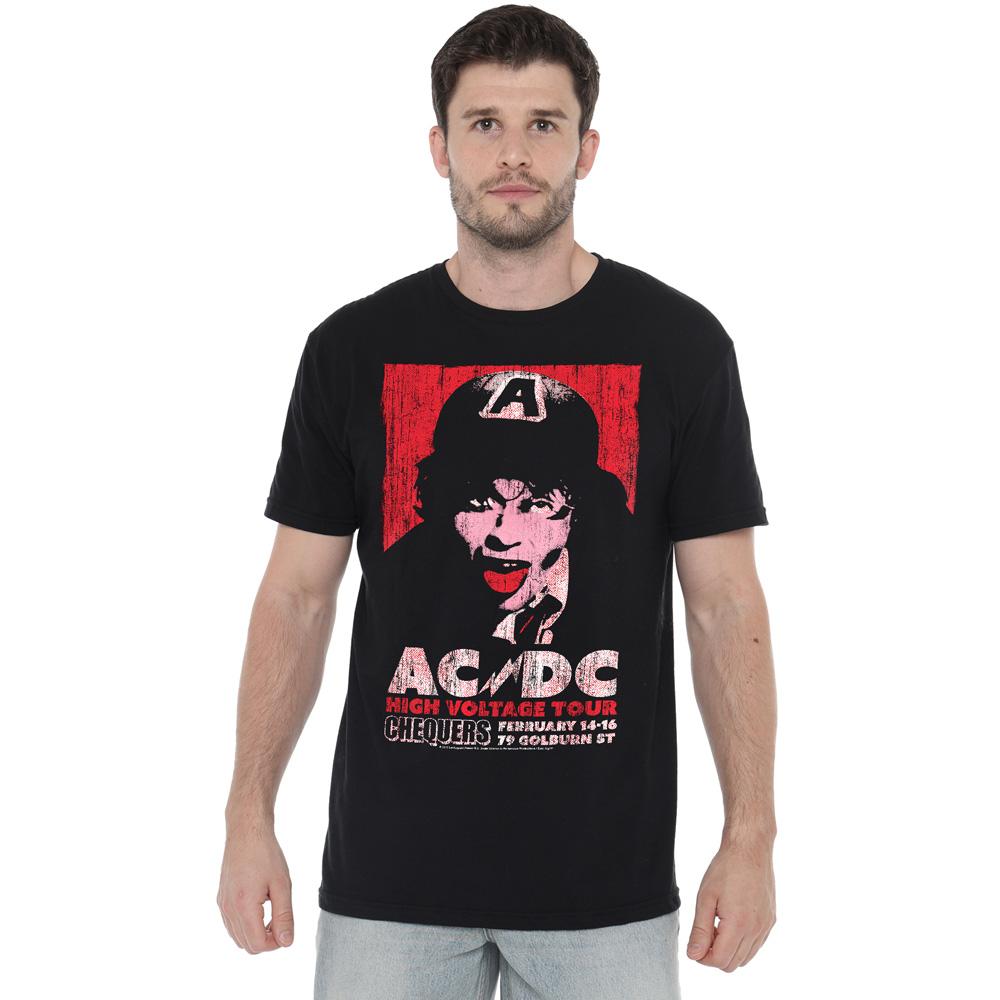 AC/DC Мужская футболка High Voltage Live 1975