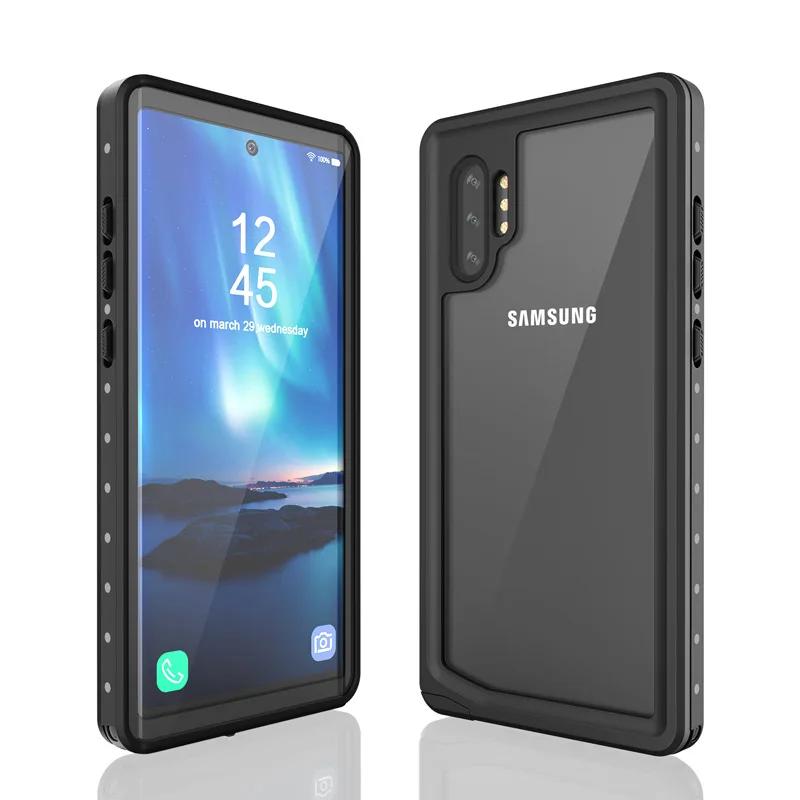 Водонепроницаемый прозрачный чехол с защитой IP68 для Galaxy S22 S21 S20 Note 20 Ultra S10 Plus Note 10 9 8, противоударный жесткий чехол для подводного плавания