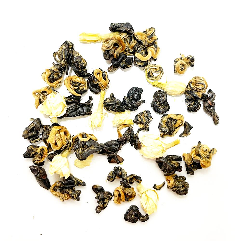 Жасминовый черный чай | No503, первый сорт, красная спираль, Yunnan Red, 5 г/пакет, ароматный чай Dianhong Luo, китайская чайная история, китайские чайные пакетики