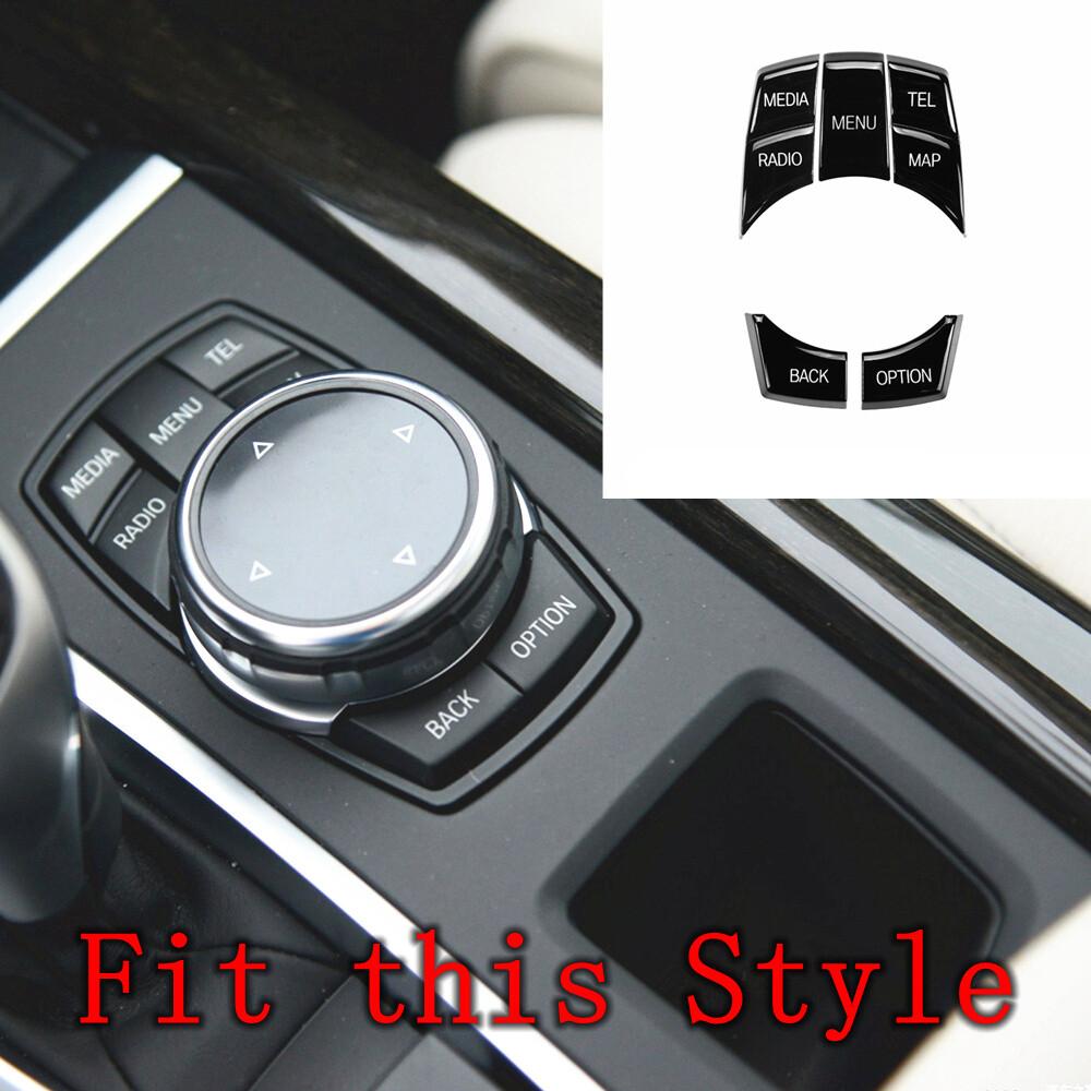Bright Black Multi IDrive Switch Button Repair Kit for BMW 6er 2014-2017 F06 F12