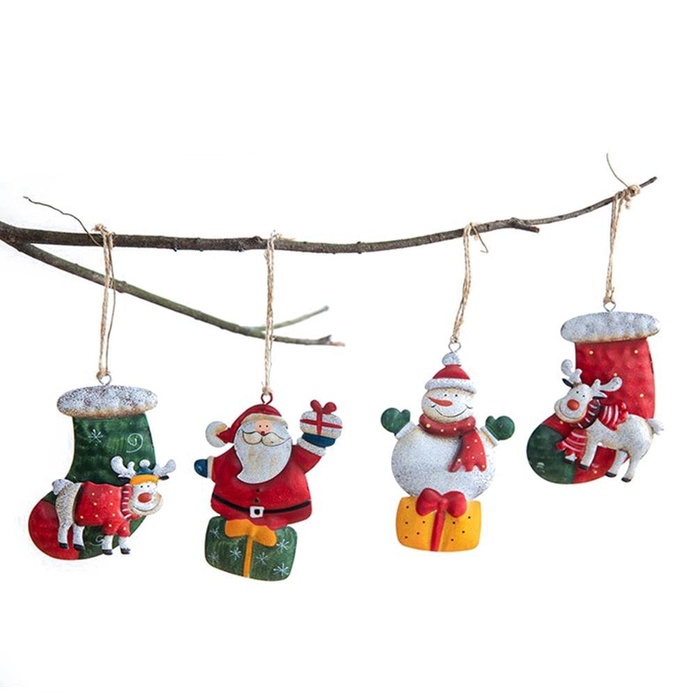 Клауза Олень Чулки Снеговик Рождественские Подвески Украшения для Елки