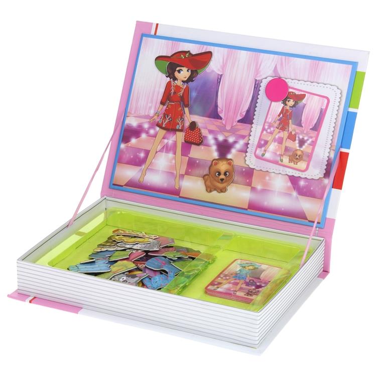 Puzzle Magnetic Book Magnets Puzzles Blocks Dress Up Dolls Clothes