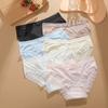 3PCS/Set Seamless Panties Ice Silk Lace Perspective Briefs Ultra Thin Breathable Underwear Cool Summer Female Sexy Lingerie
