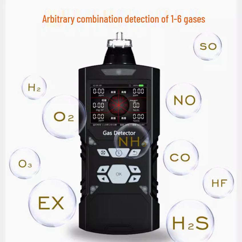 ZY-4X Multi-Gas Detector: Combustible, Oxygen, Toxic Gas Leak Alarm