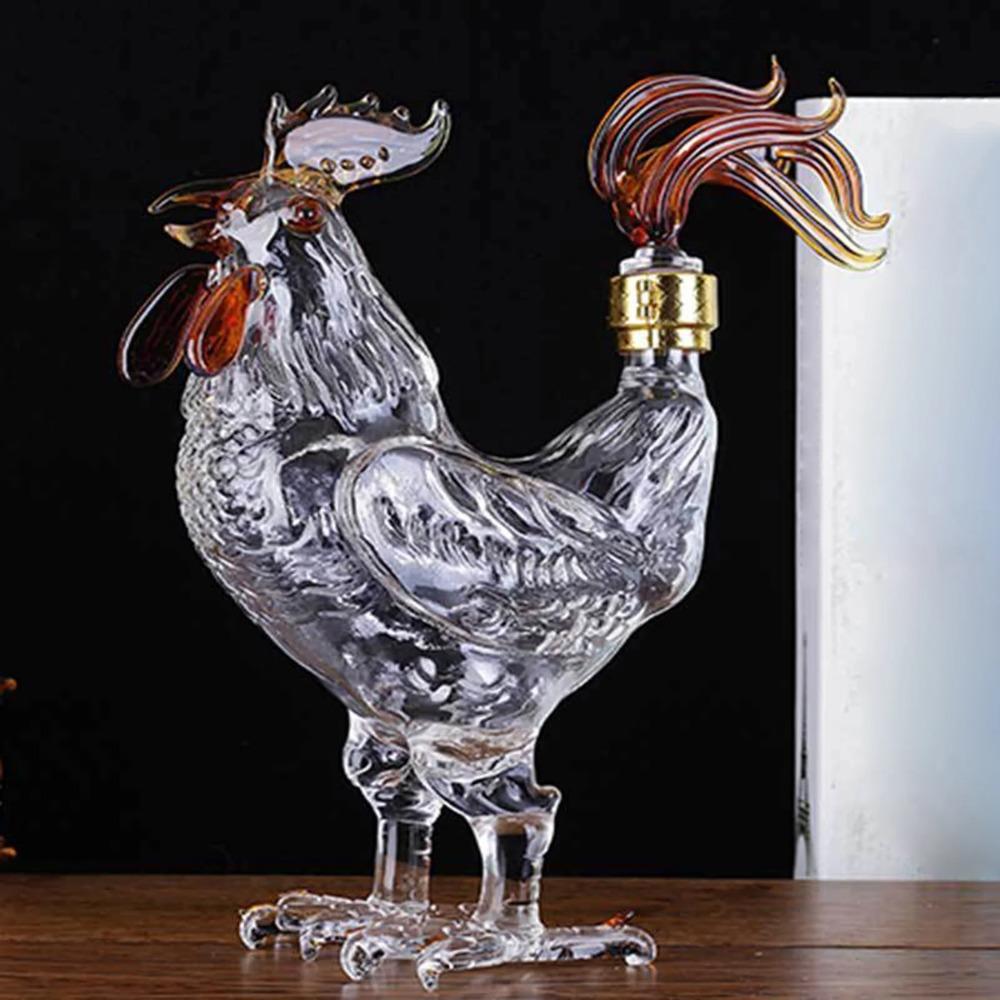 1 Piece Whiskeys Decanter Glass Horse Shape Cocktail Champagne Elegant Decor Transparent Liquor Tequila for Home Car Father Men