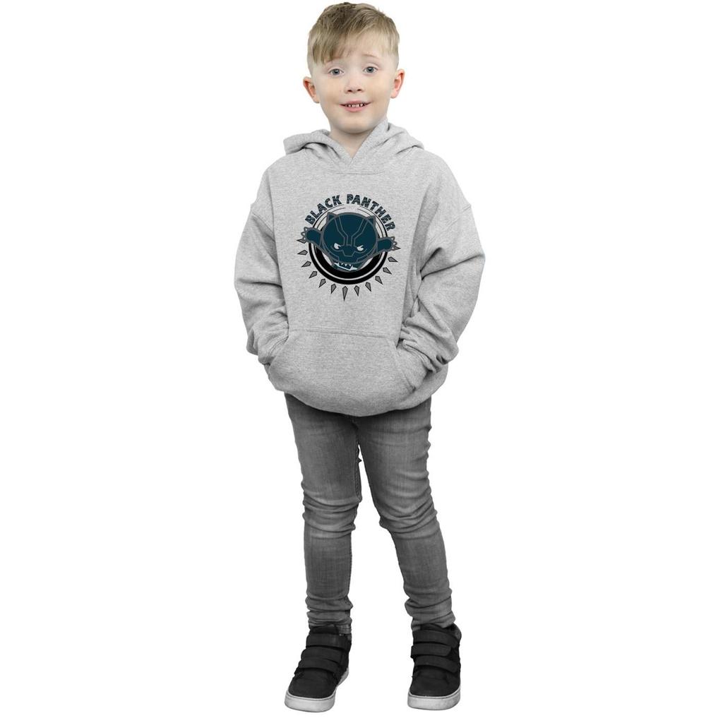 Marvel Boys Kawaii Black Panther Pounce Hoodie