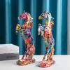 Water Transfer Horse To Success Resin Horse Ornaments Home Crafts Living Room Entrance Wine Cabinet Desktop Decoration