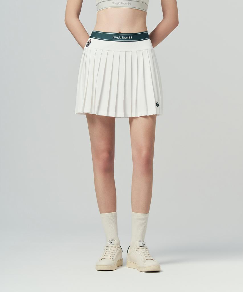 SERGIO TACCHINI Женская плиссированная юбка Mc Scratch Staff (белый)