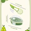 Avocado Storage Box Reusable Crisper Fruit  Slicer Saver Space Saving Keeper Container for Food Fresh Keeping Kitchen Fridge Too