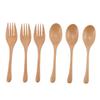 3 комплекта деревянной вилки и ложки, набор столовых приборов из японского бука для семейного ужина