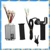FTS 48V 1000W Электросамокат Щеточный Контроллер Двигатель+Ручка Газа Поворотная Рукоятка Комплект Запасные Части Для Электросамоката Велосипеда E-Bike