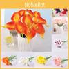 Elegant Artificial Pu Real Touch Calla Lilies For Wedding And Home Decoration
