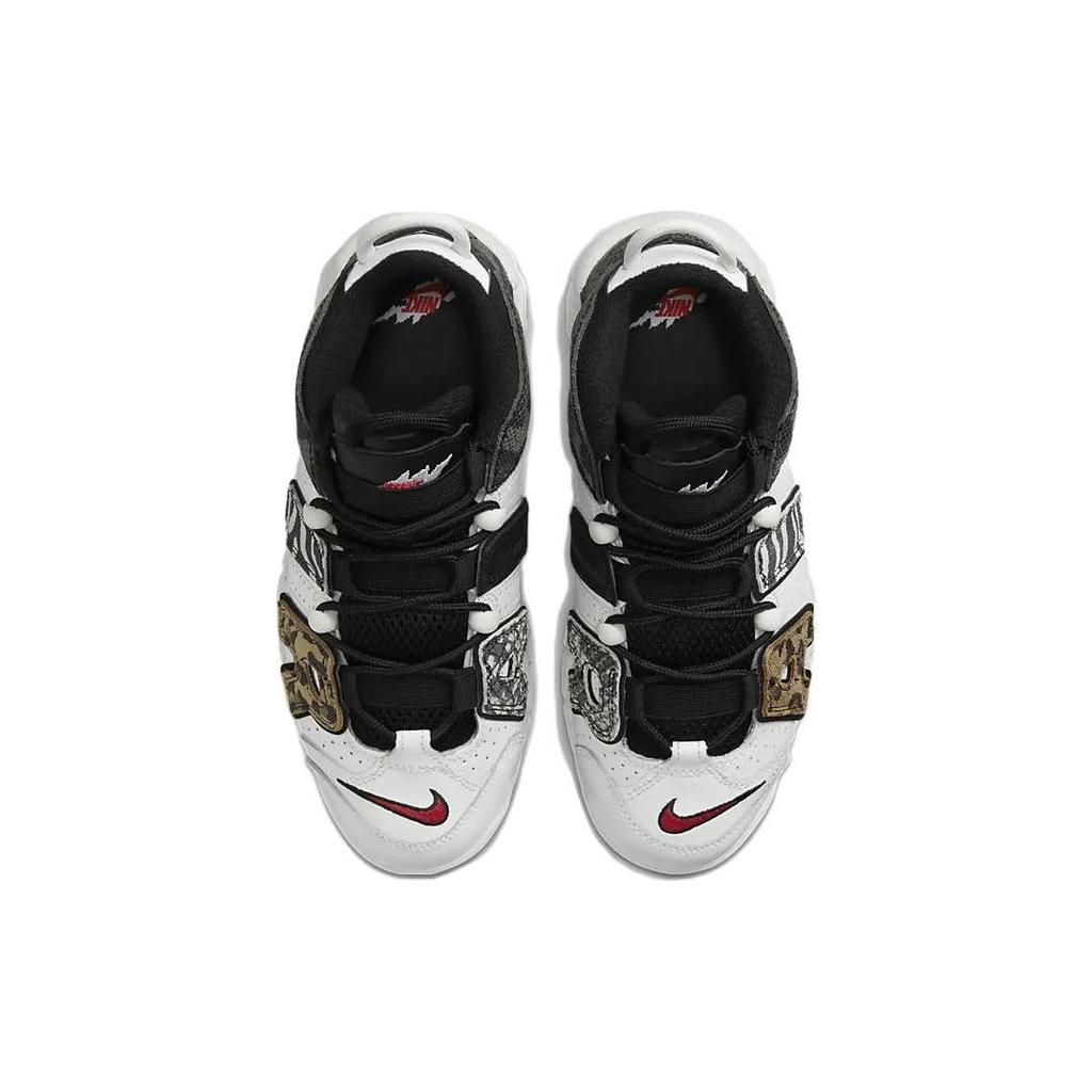 Nike Детские кроссовки Air More Uptempo GS Tunnel Walk разноцветные Summit-White University-Red DZ4843-100