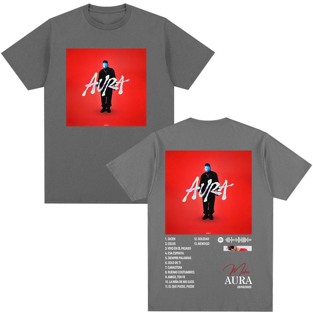 Rapper Maka Aura 2025 Tour Graphic T Shirts Unisexs Women Fashion Vintage Tshirts Casual Cotton Short Sleeve T Shirt Streetwear