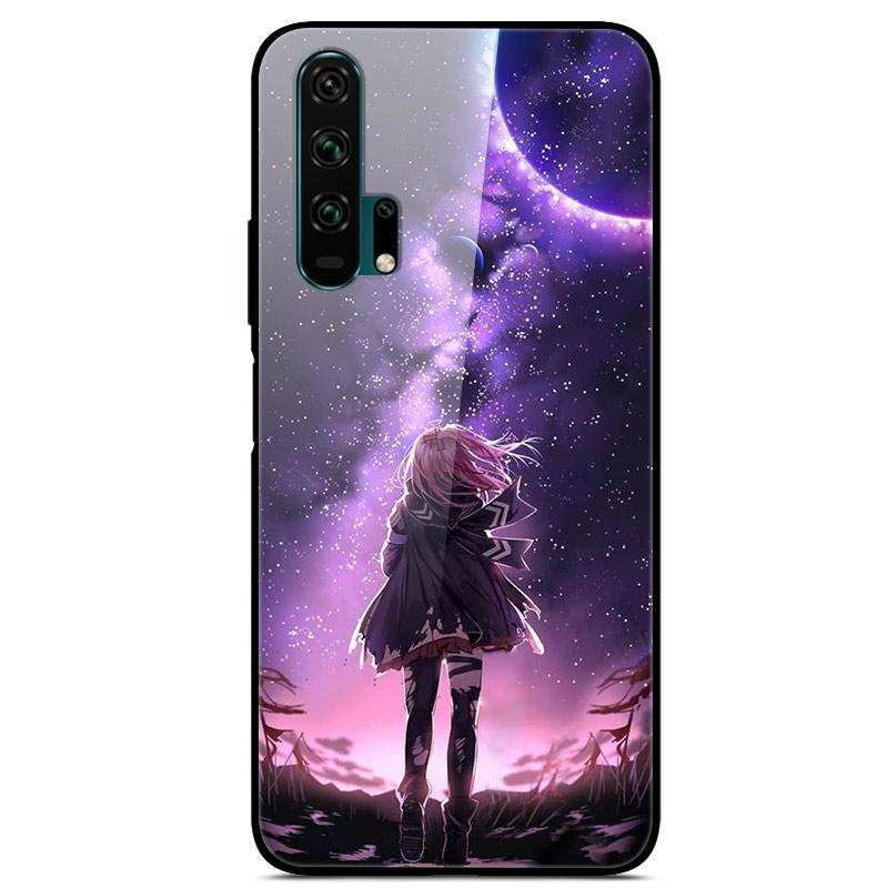 Чехлы для Honor 20 20S 20Pro V20 Закаленное Стекло Жесткая Задняя Крышка Для Huawei Honor 20 Чехлы для Телефона Honor20 Pro Чехол Honor20S V 20