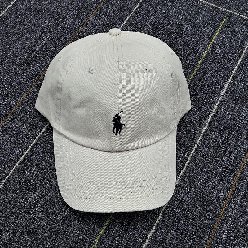 RL Ralph Gray Бейсболка-поло с вышивкой логотипа-лошадки - Унисекс, мягкий верх