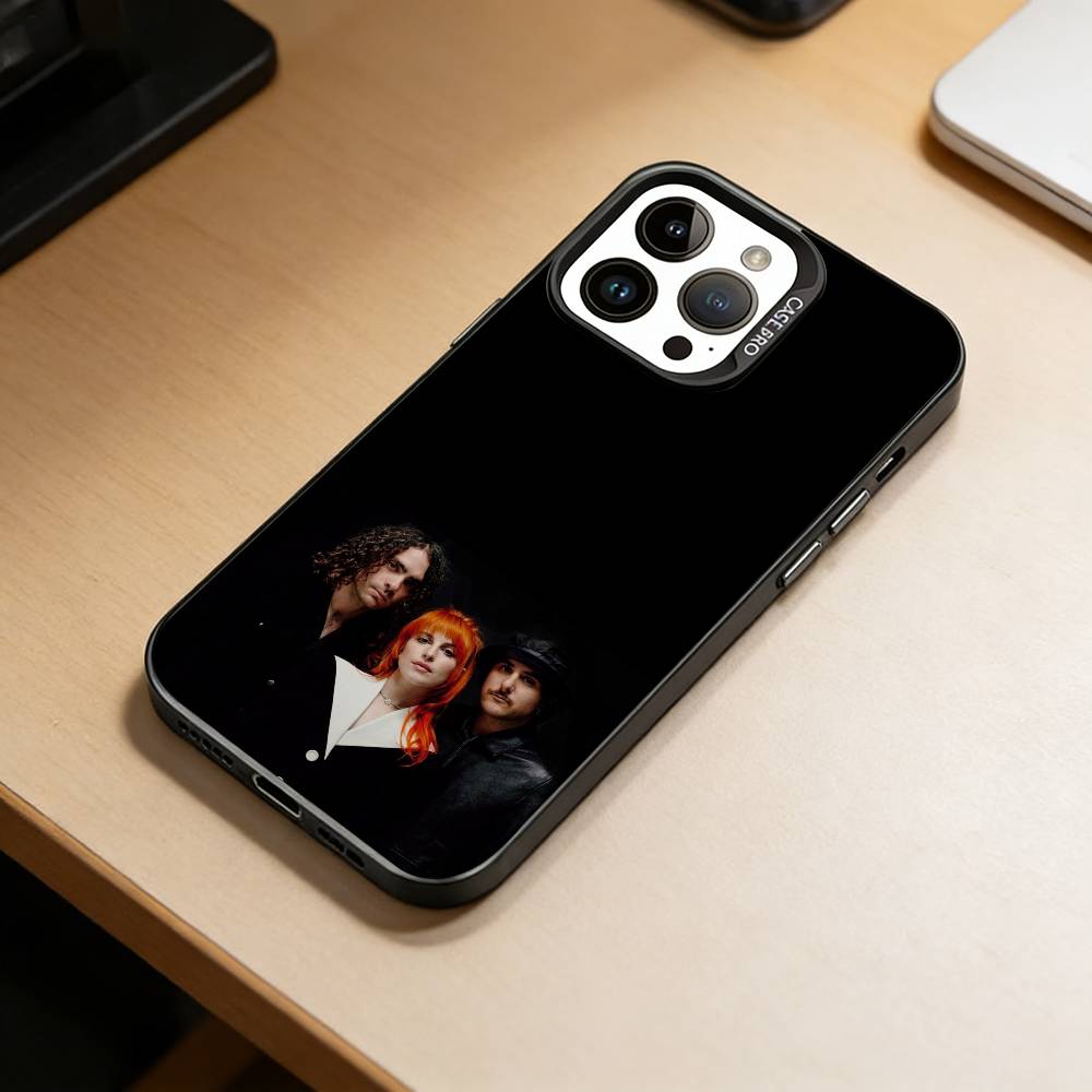 Чехол для телефона с изображением группы P-Paramore для iPhone 17,16,15,14,13,12,11 Plus,Pro Max,XS,Цветной Серебряный Позолоченный Внутренний Чехол