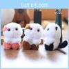 Cute Cat Plush Toy With Short Pile Fabric Perfect For Gift And Bag Accessory