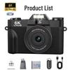 Английская версия 6K HD Ретро WIFI Камера R10 с откидным экраном, 16-кратным зумом и технологией стабилизации.