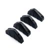 4pcs Universal Car Rear Bumper Lip Diffuser Shark Fins Canards Spoiler Splitter Carbon Black ABS Anti-Collision Accessories