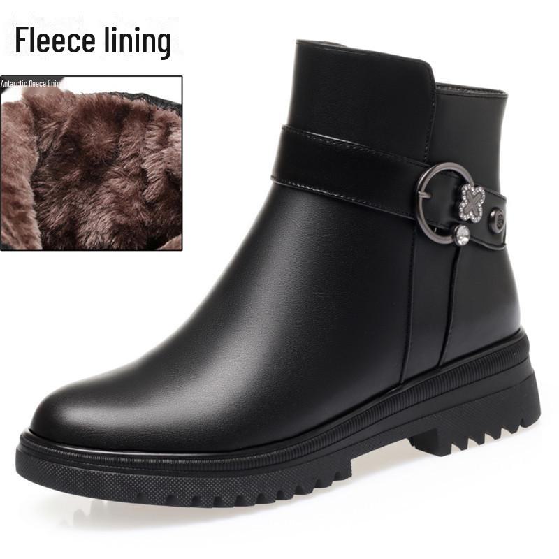 Женские сапоги из утолщенного бархата и мягкой кожи для осени и зимы — идеальный вариант для людей среднего и пожилого возраста.