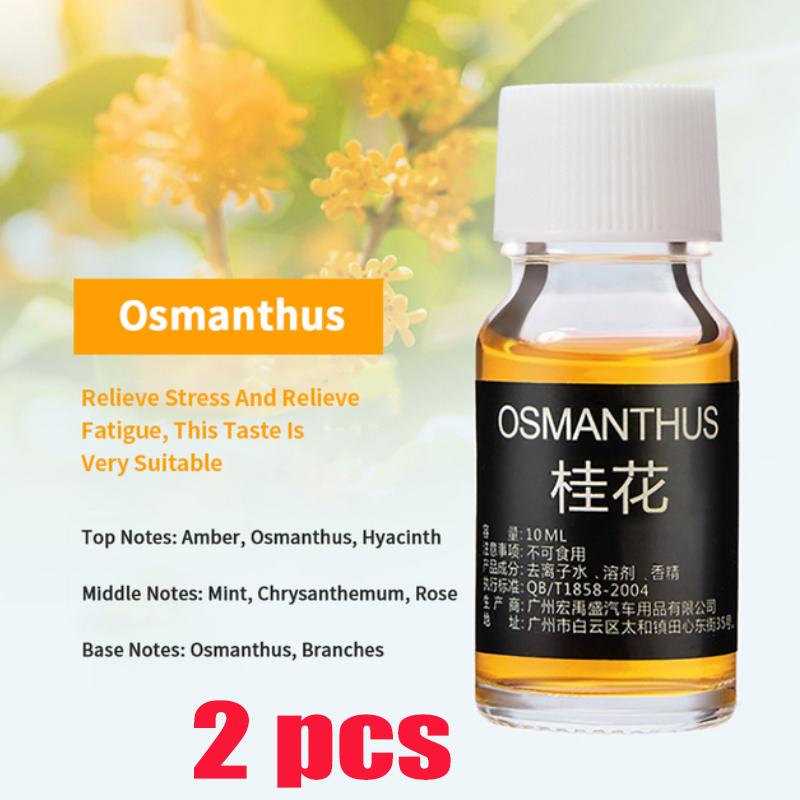 Car Fragrance Car Air Freshener Refill Liquid Perfume Essential Oil Natural Plant Aroma Diffuser Auto Interior Accessories 10ml