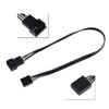5PCS 4PIN удлинительный кабель питания вентилятора, ШИМ-разъем для корпуса вентилятора удлинительный кабель питания для компьютера
