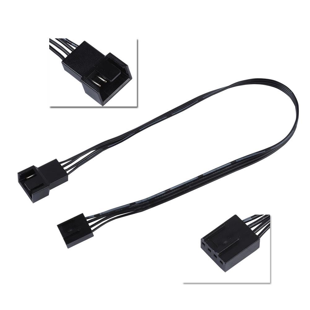 5PCS 4PIN удлинительный кабель питания вентилятора, ШИМ-разъем для корпуса вентилятора удлинительный кабель питания для компьютера