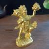 Gold Hanuman Statue Figurine Ornaments Resin Indian Hindu Monkey God Buddha Statues Sculpture Home Decoration Lucky Gift