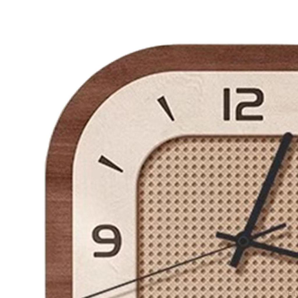 Wall Clock Hanging Art Modern Easy To Read Silent Non Ticking Home Decor Ornament
