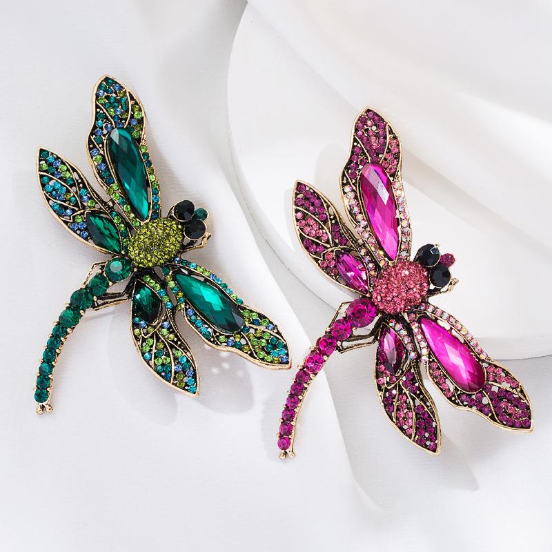 Alloy Dragonfly Brooch - Cute Girls' Pin, Fashionable and Unique Headpiece Accessories